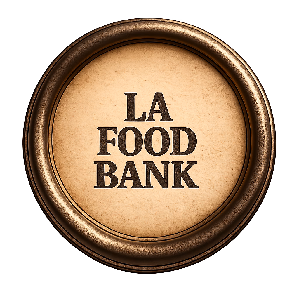 Content promoting Los Angels Food Bank resources