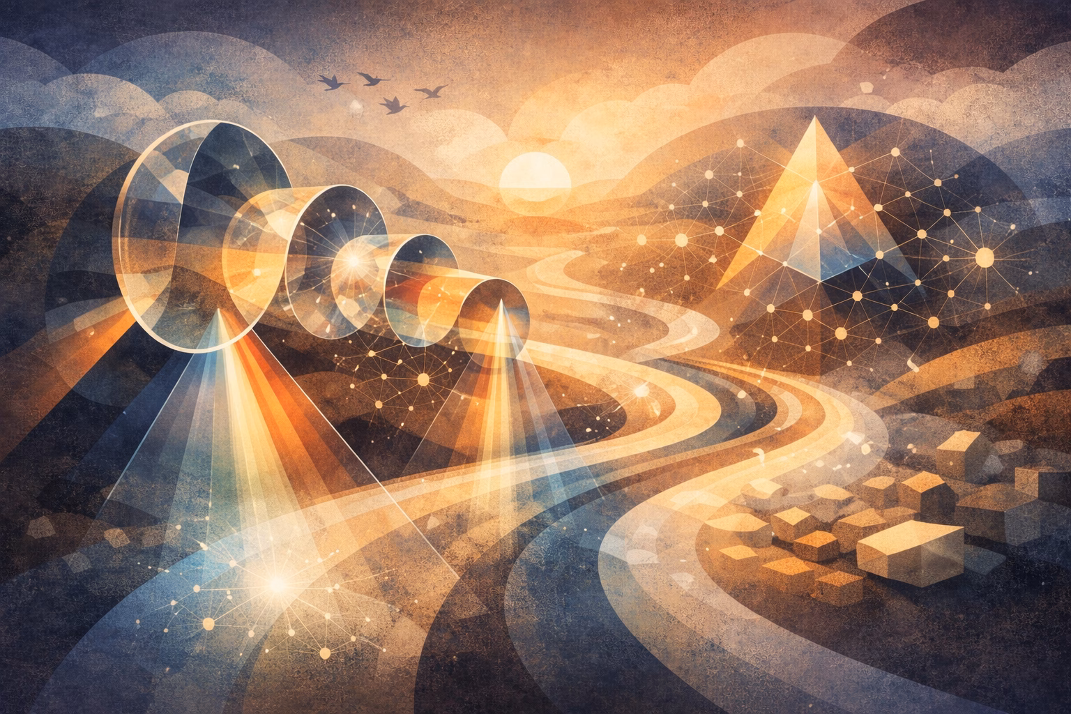 confirmation bias as a cognitive principle illustrated through layered lenses shaping how perception is organized and understood