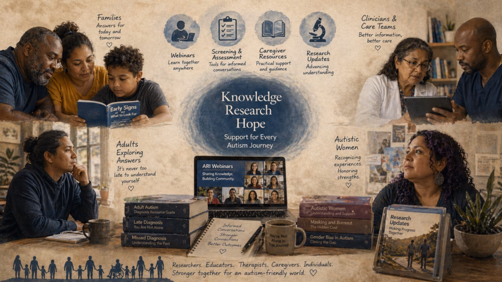 Autism Research Institute FAQs shown through families, adults, clinicians, and shared learning resources