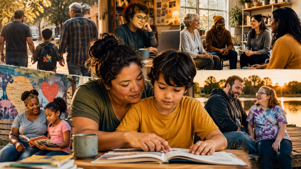 Families, adults, caregivers, and clinicians learning from autism research resources